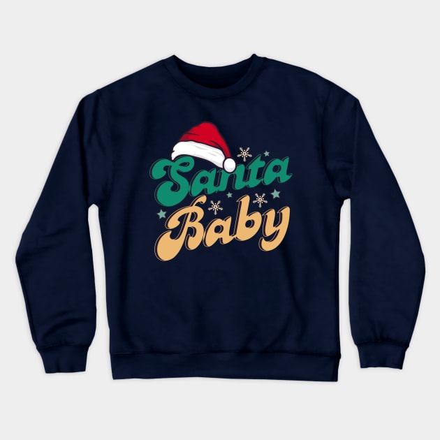 Santa baby hat cute Crewneck Sweatshirt by JDVNart